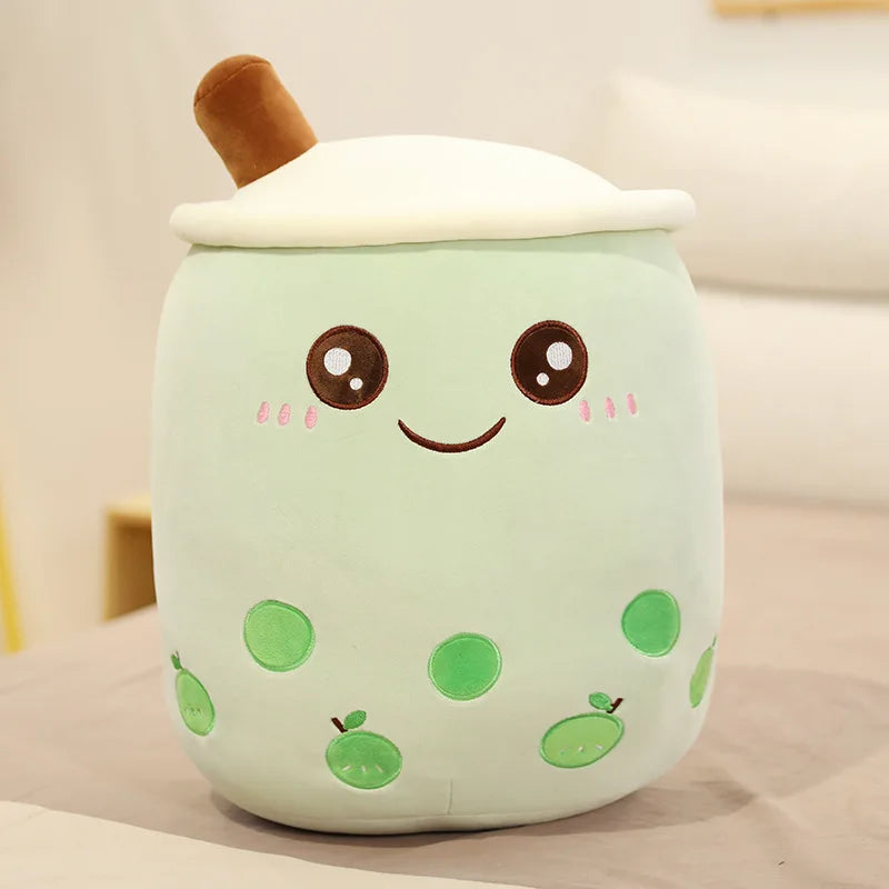 Kawaii Milk Tea Plush Pillow – Cute Boba Stuffed Toy