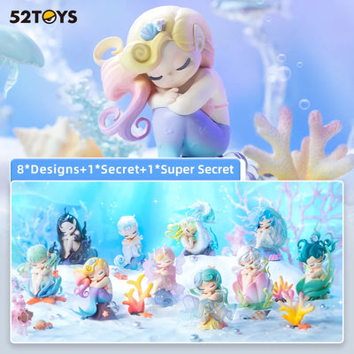 52TOYS 52TOYS Sleep Fairy of Sea Blind Box Mystery Collectible Figures blind box vinyl figure, sealed mystery packaging, prod