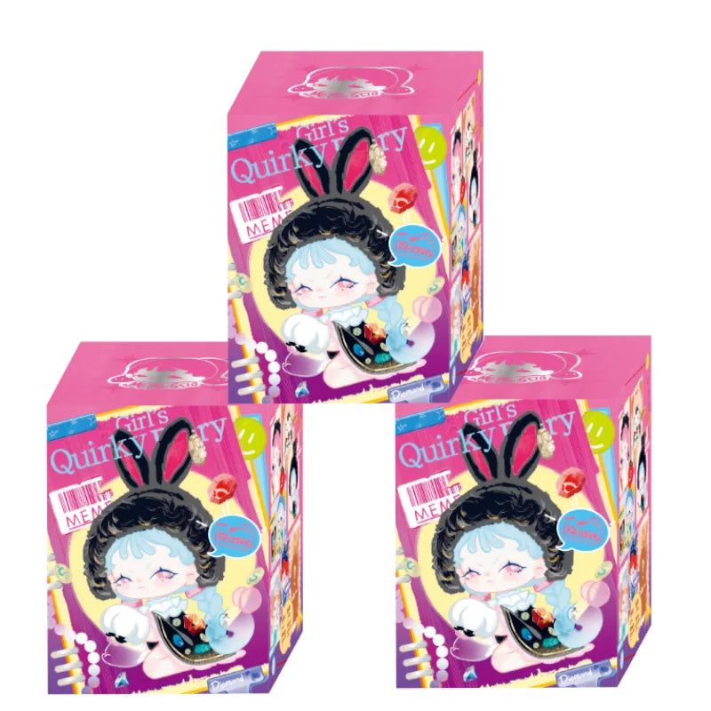 MEMESOO Girl’s Quirky Diary Series Blind Box Collectible Figures