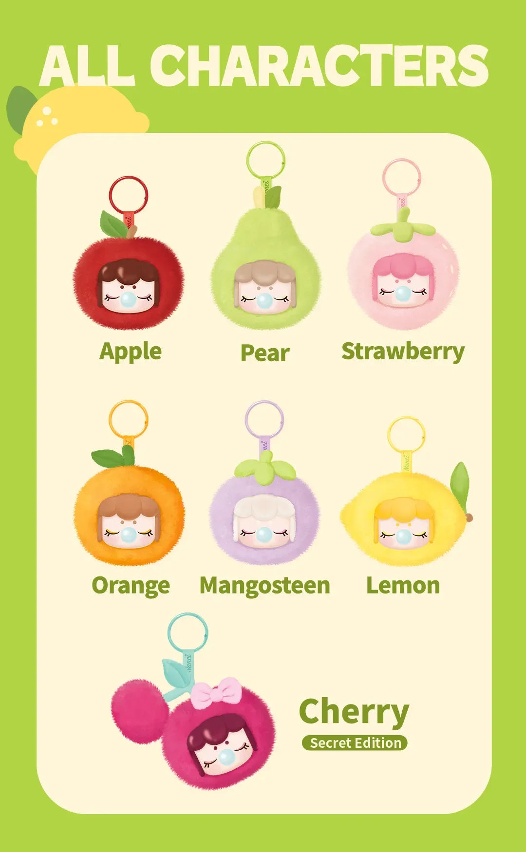Rolife Nanci Fruit Mood Series Blind Box Plush Figures