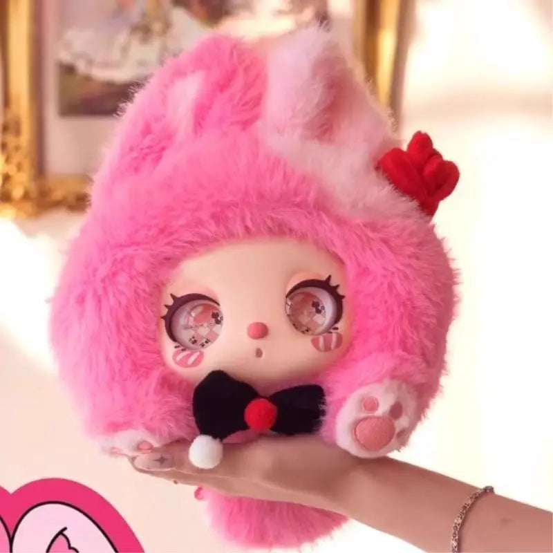 Liila's Marshmallow Bunny Bag Series Blind Box Cute Plush Doll Crossbody Bag Surprise Mystery Box Trendy Toy Customized Gifts