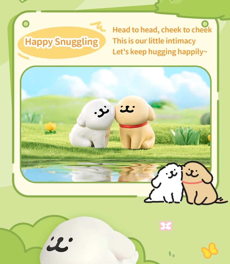 FUNISM Maltese Happy Snuggling Series Blind Box Figures