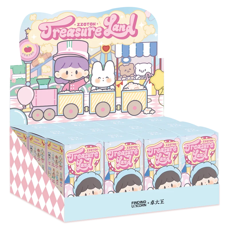 F.UN zZoton Treasure Land Series Blind Box zhuodawang Kawaii Action Figures Mystery Christmas Gift Kid Toy
