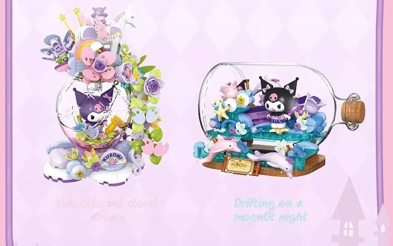 TOPTOY Sanrio Kuromi Whispering Wishes Micro Building Blocks