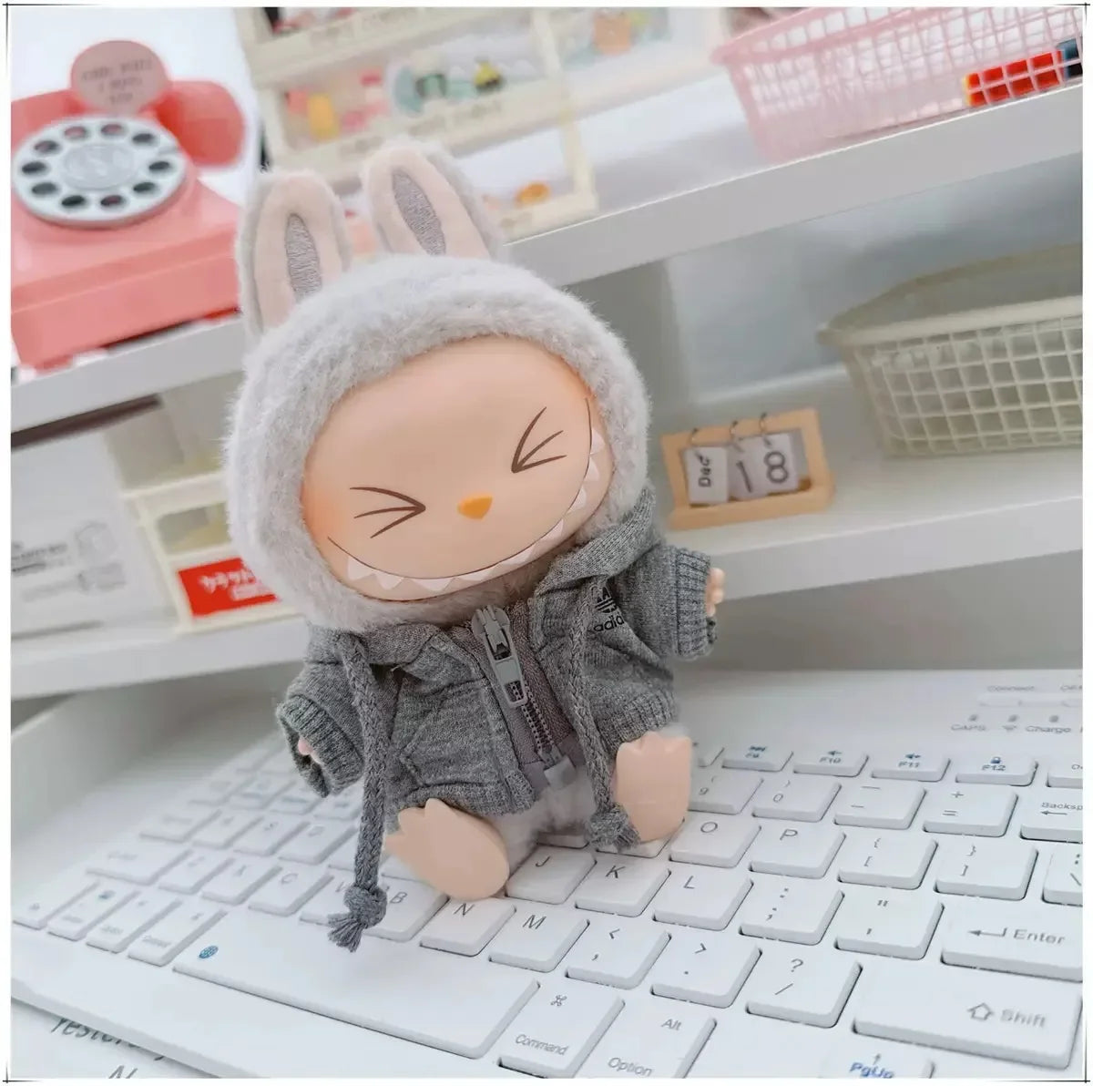 Labubu 17cm Doll Clothes Outfit | Hoodie & Pants Korean Idol Style Accessories