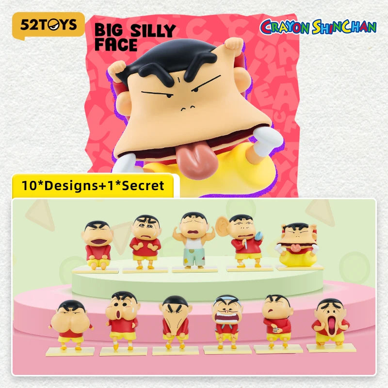 52TOYS Crayon Shinchan Comical Series Blind Box Mystery Figure Collectible Toy