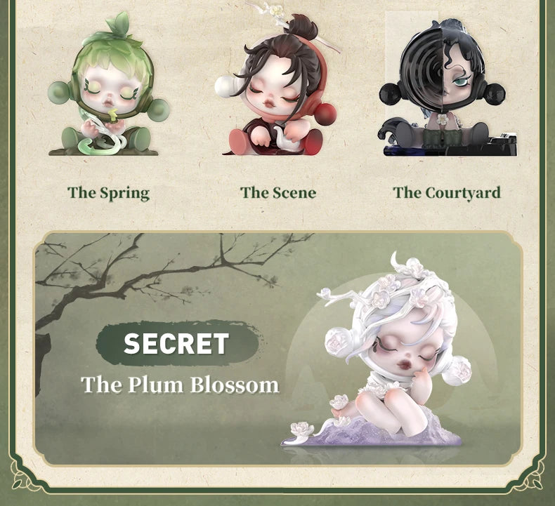 POP MART SKULLPANDA The Ink Plum Blossom Blind Box Figure