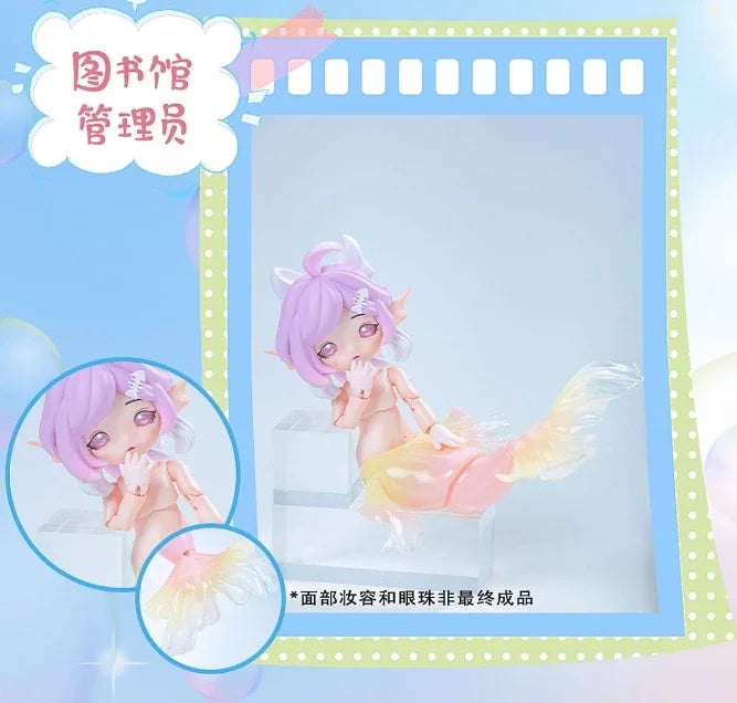 Mermaid Chu Chu Series Blind Box – Ob11 1/12 BJD Kawaii Anime Action Figure Collectible
