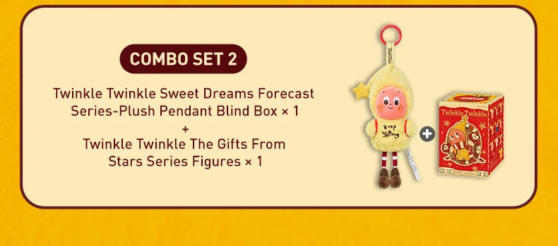 POP MART Combo – Twinkle Sweet Dreams Forecast Pendant + Gifts From Stars Blind Box