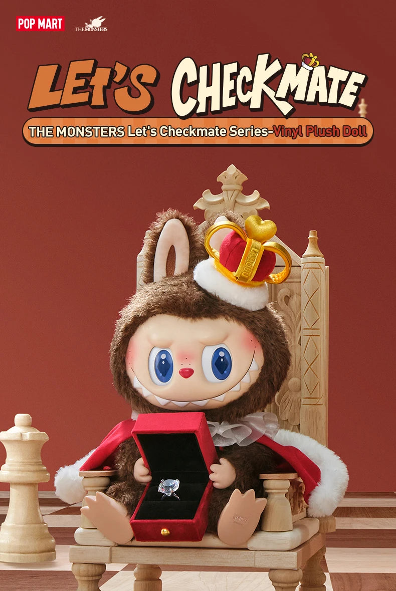 POP MART THE MONSTERS Let’s Checkmate Series Vinyl Plush Doll