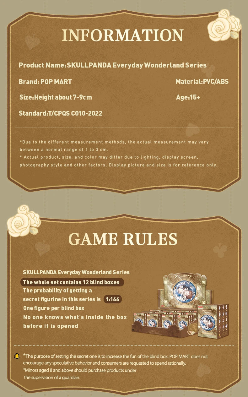 POP MART SKULLPANDA Everyday Wonderland Blind Box Figures (Pre-Order)