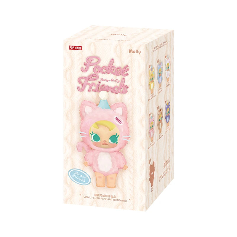 POP MART Baby Molly Pocket Friends Series – Vinyl Plush Pendant Blind Box