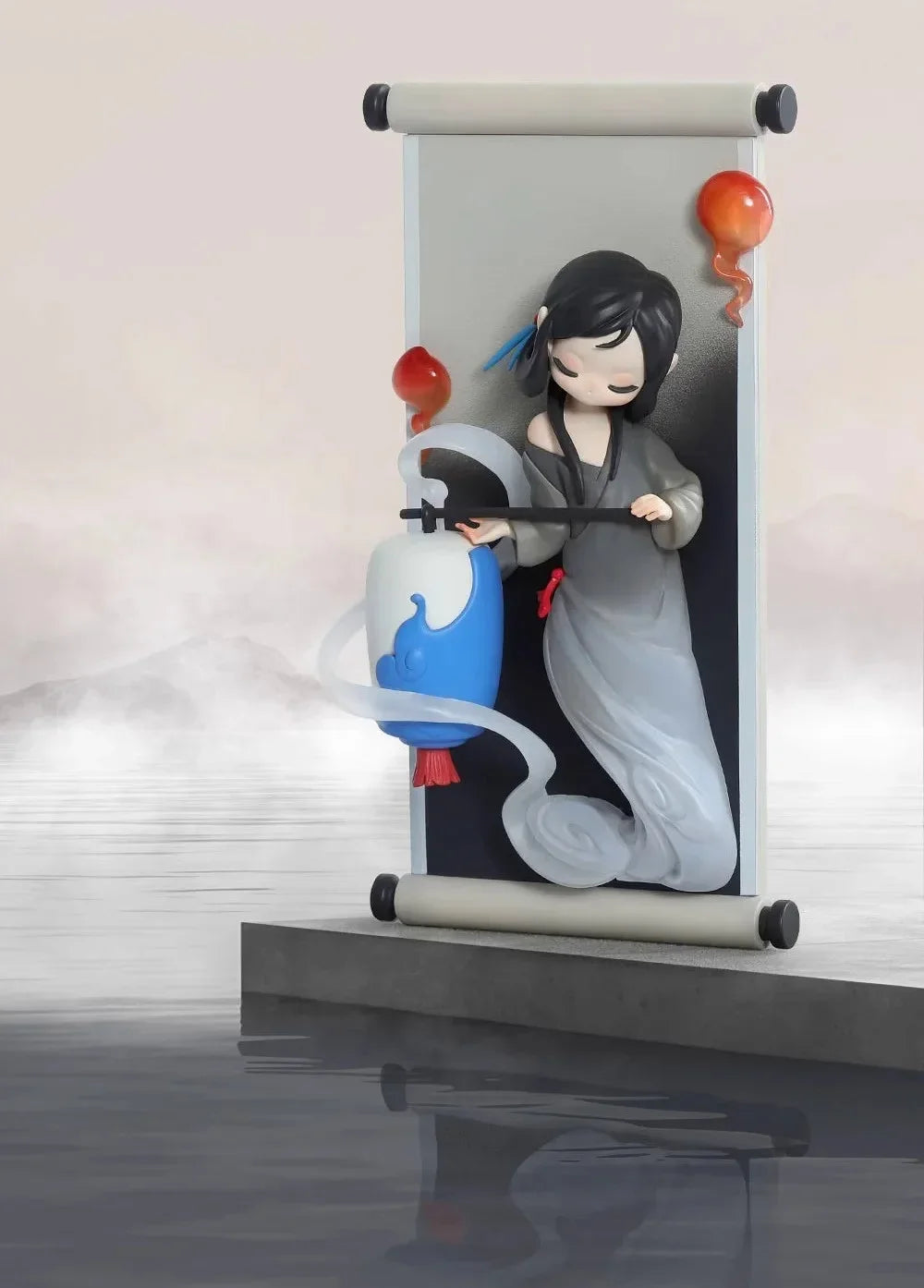 New Sleep Chinese Scrolls Series Blind Box Figures