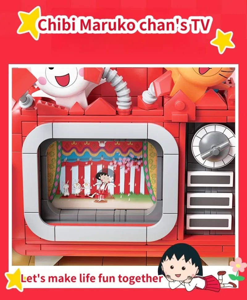 WEKKI Chibi Maruko Chan Building Blocks Micro Bricks
