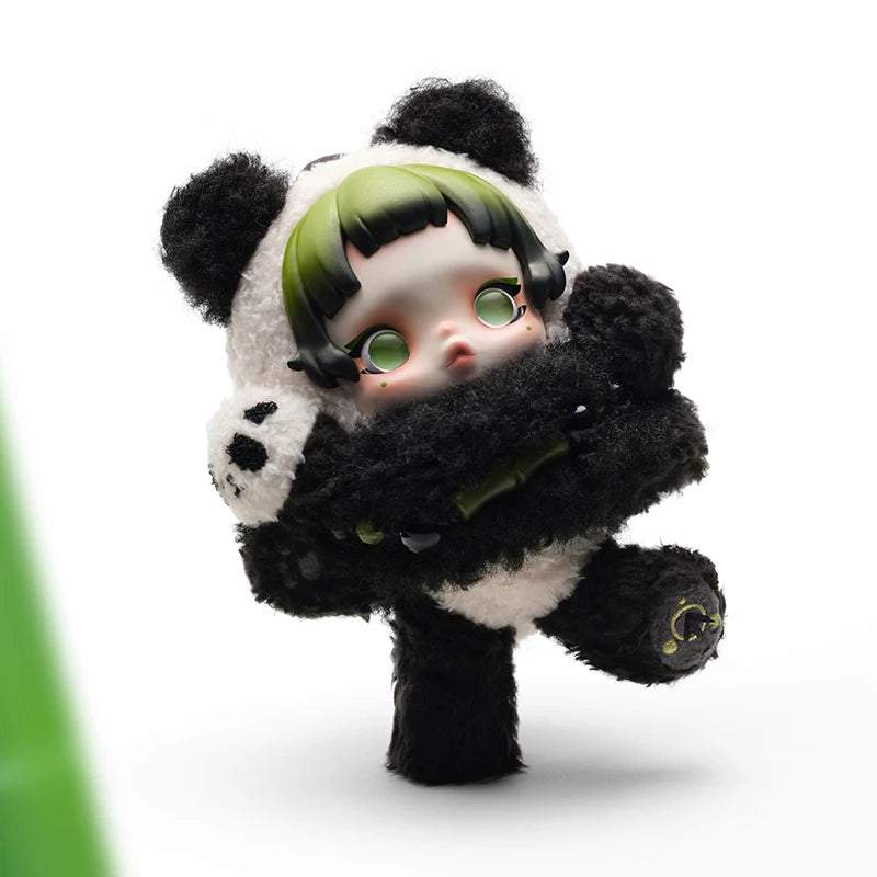 POP MART Skullpanda Combo – Lazy Panda Plush Pendant + Mirage Blind Box
