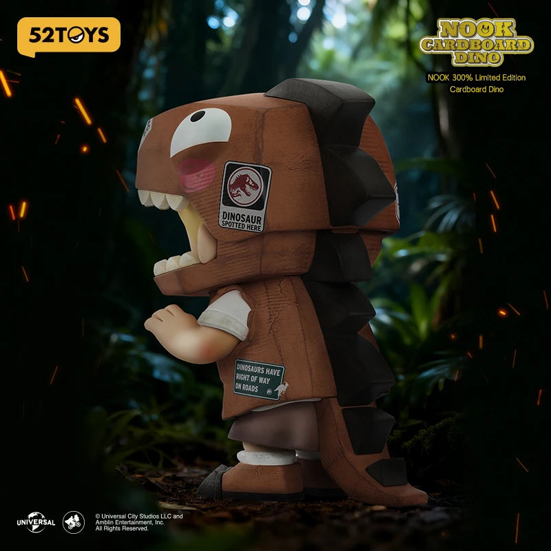 52TOYS NOOK 300% Limited Edition Cardboard Dino Figure