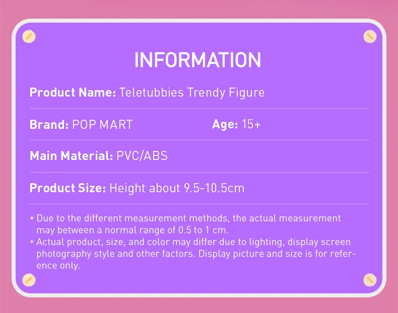 POP MART Teletubbies Trendy Collectible Figures