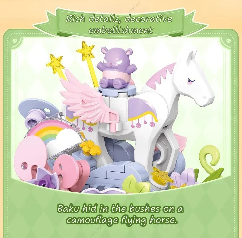 TOPTOY Sanrio Kuromi Whispering Wishes Micro Building Blocks