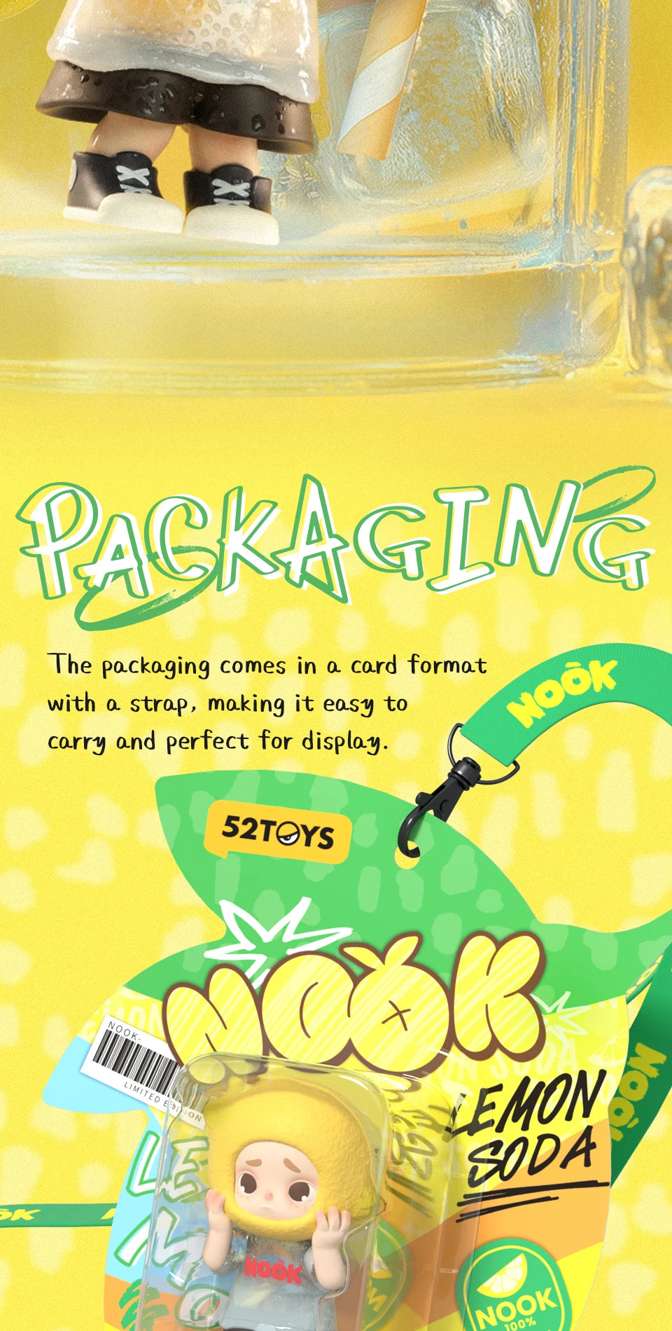 52TOYS NOOK Lemon Soda Limited Edition Collectible Figure – 8.5cm
