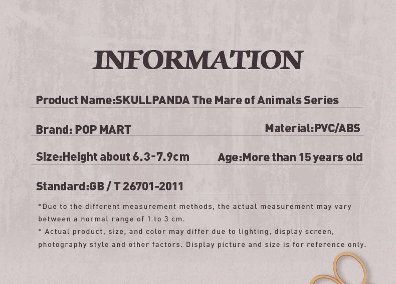 POP MART SKULLPANDA The Mare of Animals Series Blind Box Figures (Pre-Order)