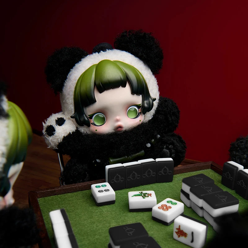 POP MART Skullpanda Combo – Lazy Panda Plush Pendant + Mirage Blind Box