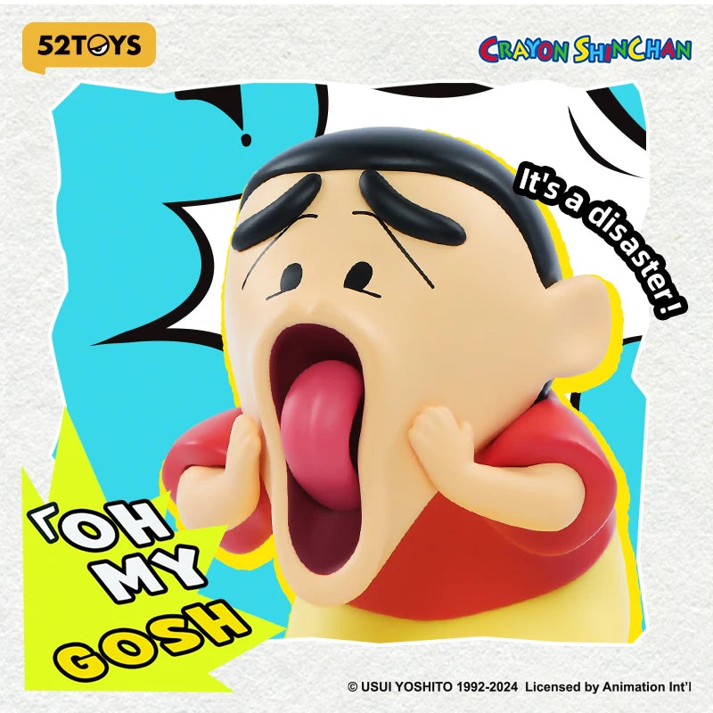 52TOYS Crayon Shinchan Comical Series Blind Box Mystery Figure Collectible Toy
