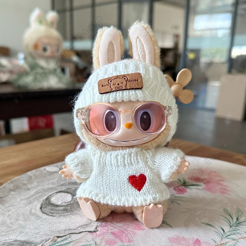 Labubu 17cm Doll Clothes Outfit Set | V1 V2 V3 Sitting Accessories & Designer Clothing