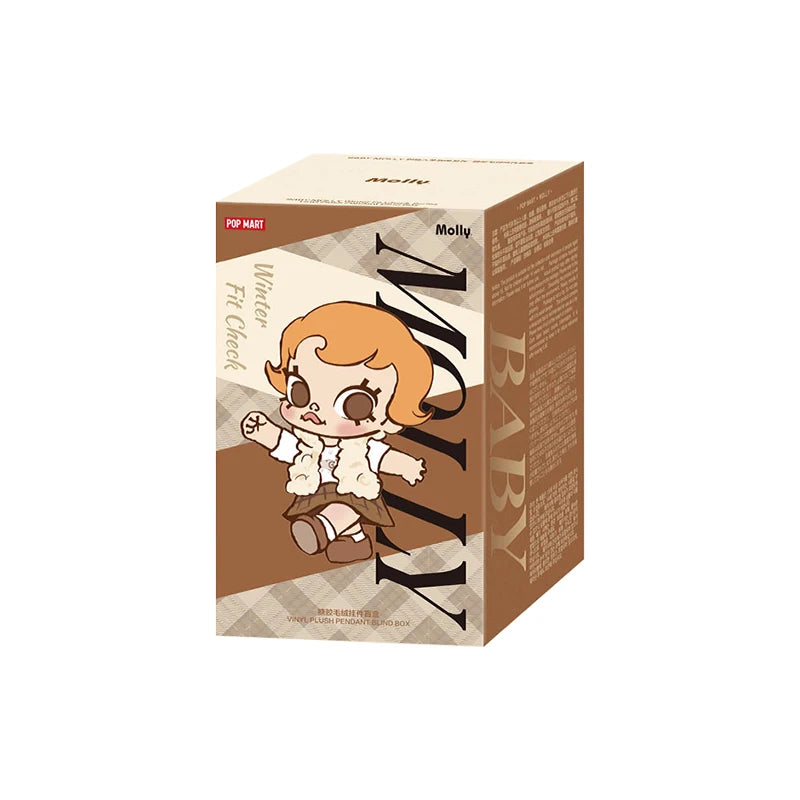 POP MART Baby Molly Winter Fit Check Vinyl Plush Pendant Blind Box