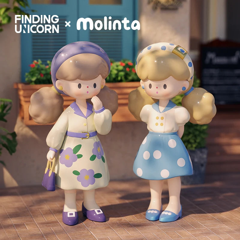 Finding Unicorn Molinta Retro Girls Series Blind Box Collectible Figures