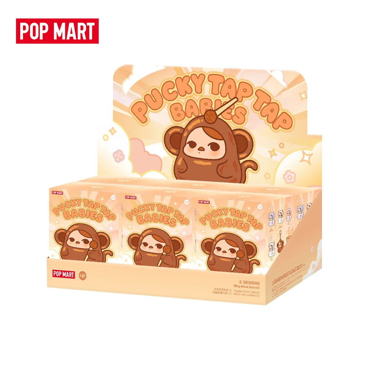 POP MART PUCKY Tap Tap Babies Vinyl Plush Pendant Blind Box