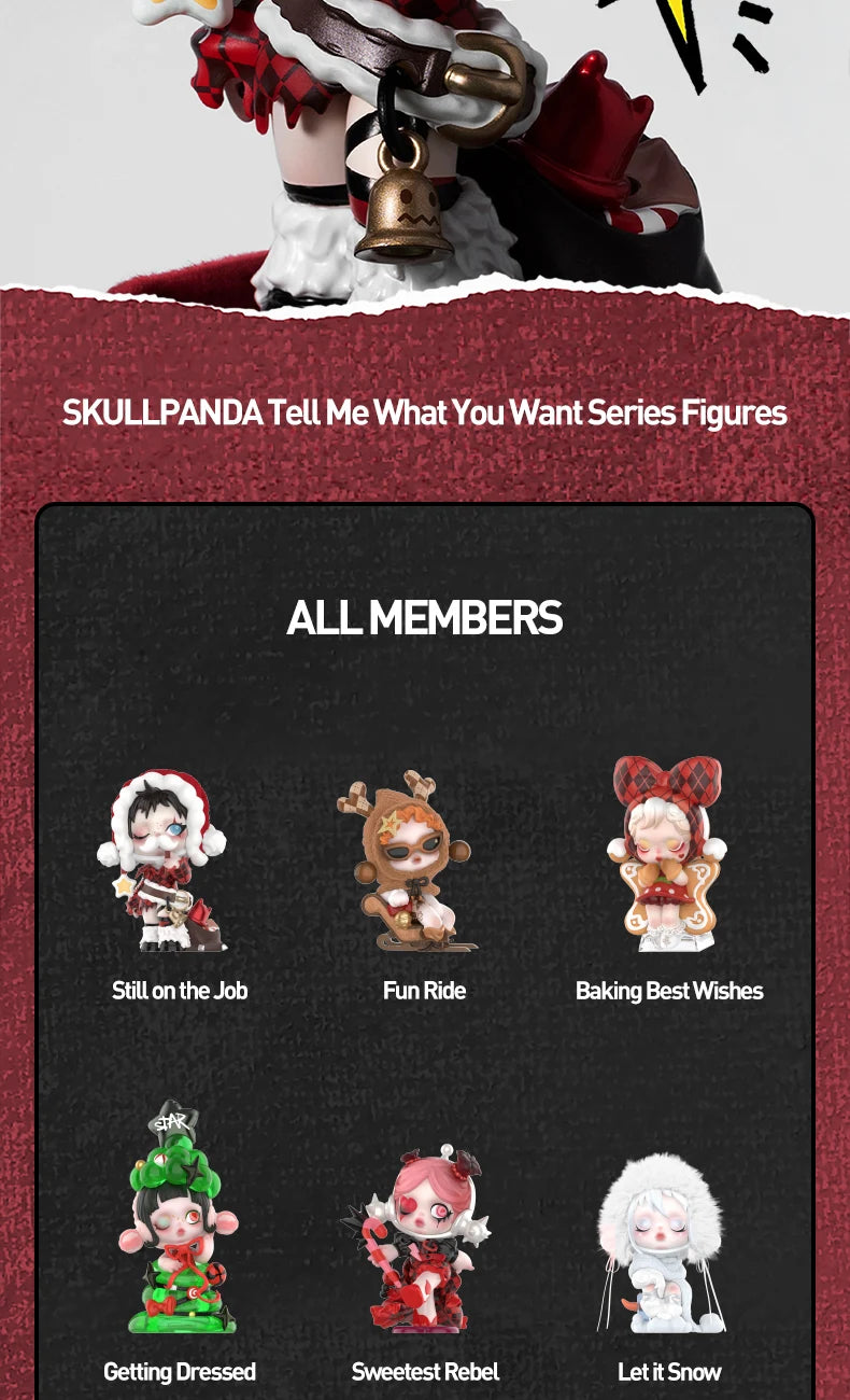 POP MART SKULLPANDA Tell Me What You Want Blind Box Figures (Pre-Order)