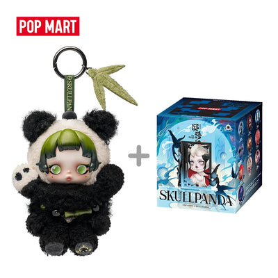 POP MART Skullpanda Combo – Lazy Panda Plush Pendant + Mirage Blind Box