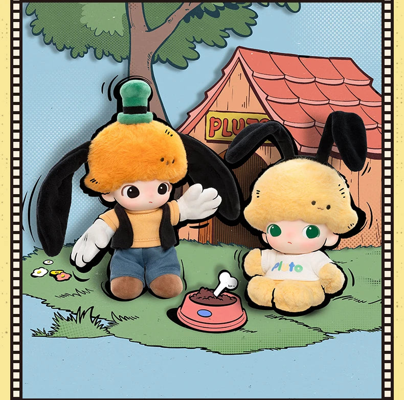 POP MART DIMOO WORLD × DISNEY Series Vinyl Plush Keychain Blind Box
