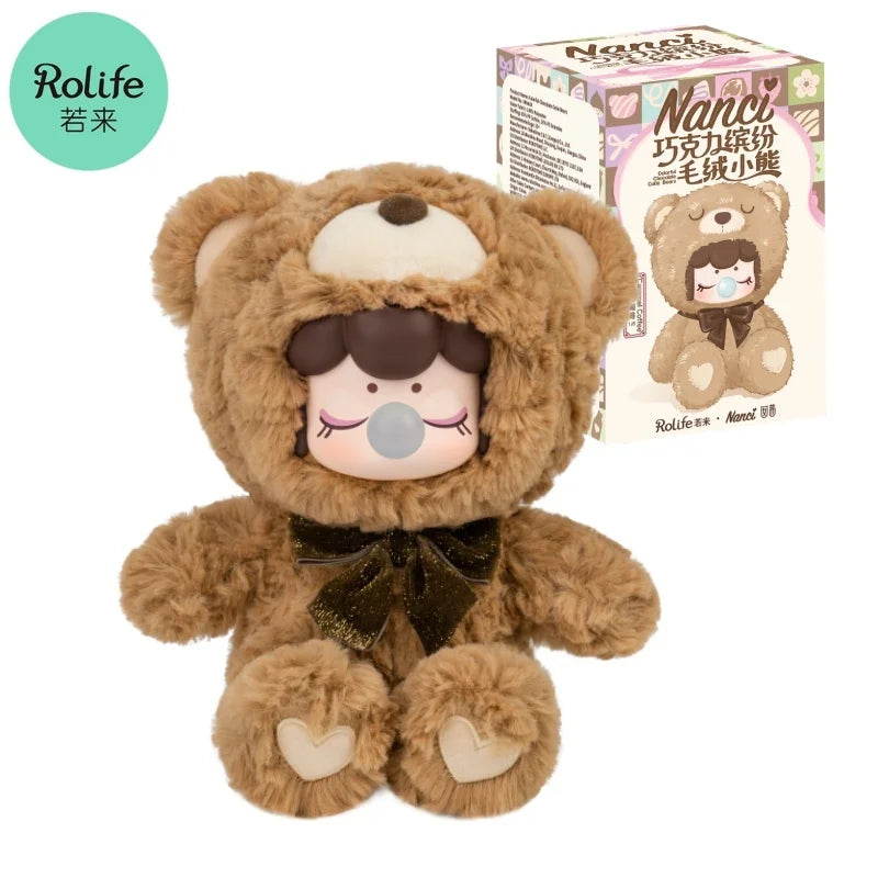 Rolife Rolife Nanci Chocolate Colorful Plush Bear Series Blind Box Figure blind box vinyl figure, sealed mystery packaging, p