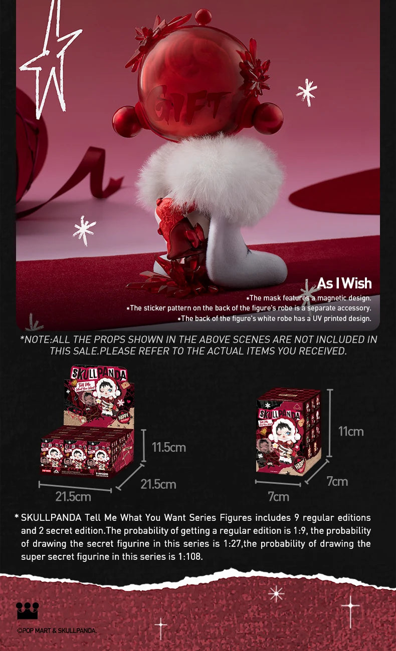 POP MART SKULLPANDA Tell Me What You Want Blind Box Figures (Pre-Order)