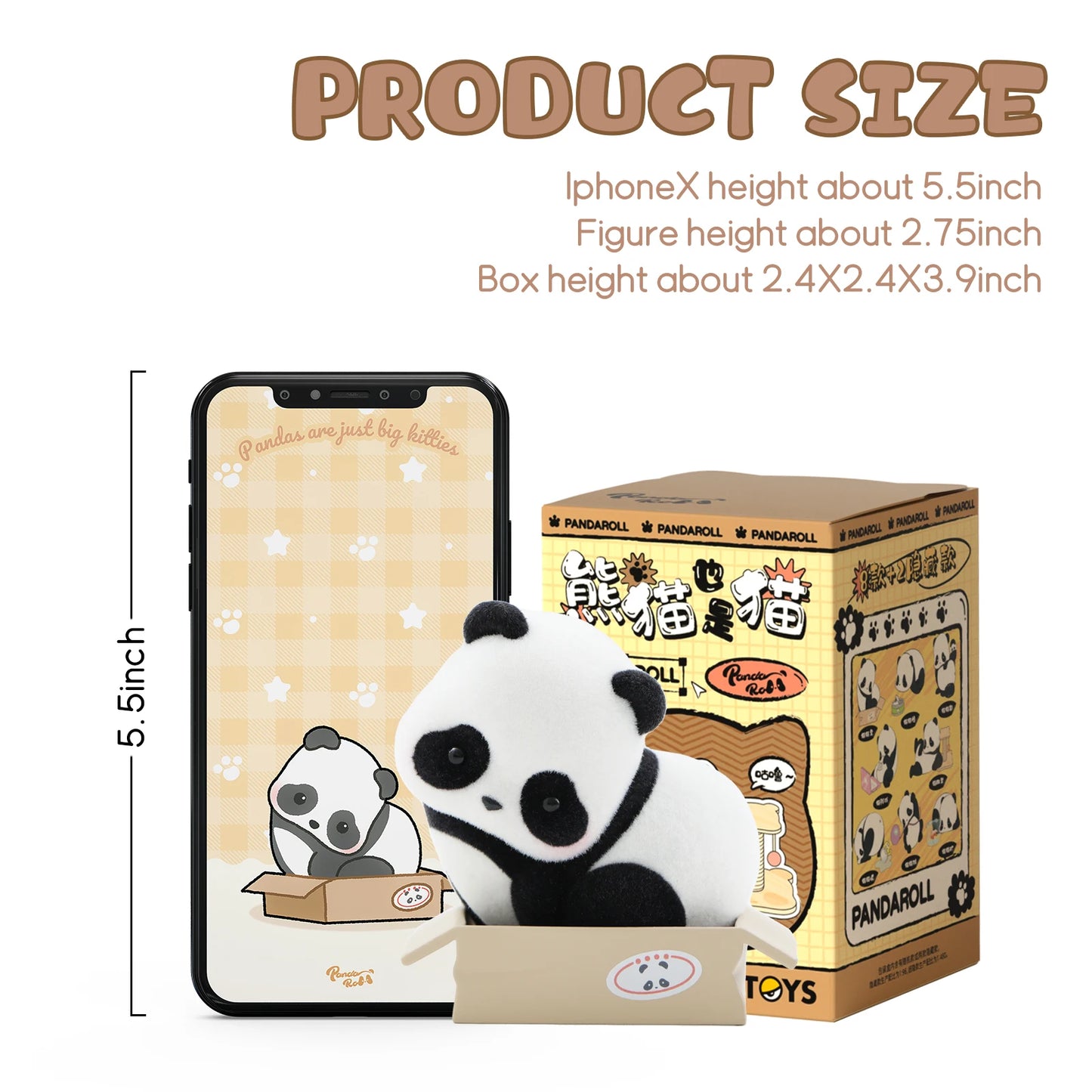 52TOYS Panda as a Cat Blind Box Mystery Flocking Collectible Figure