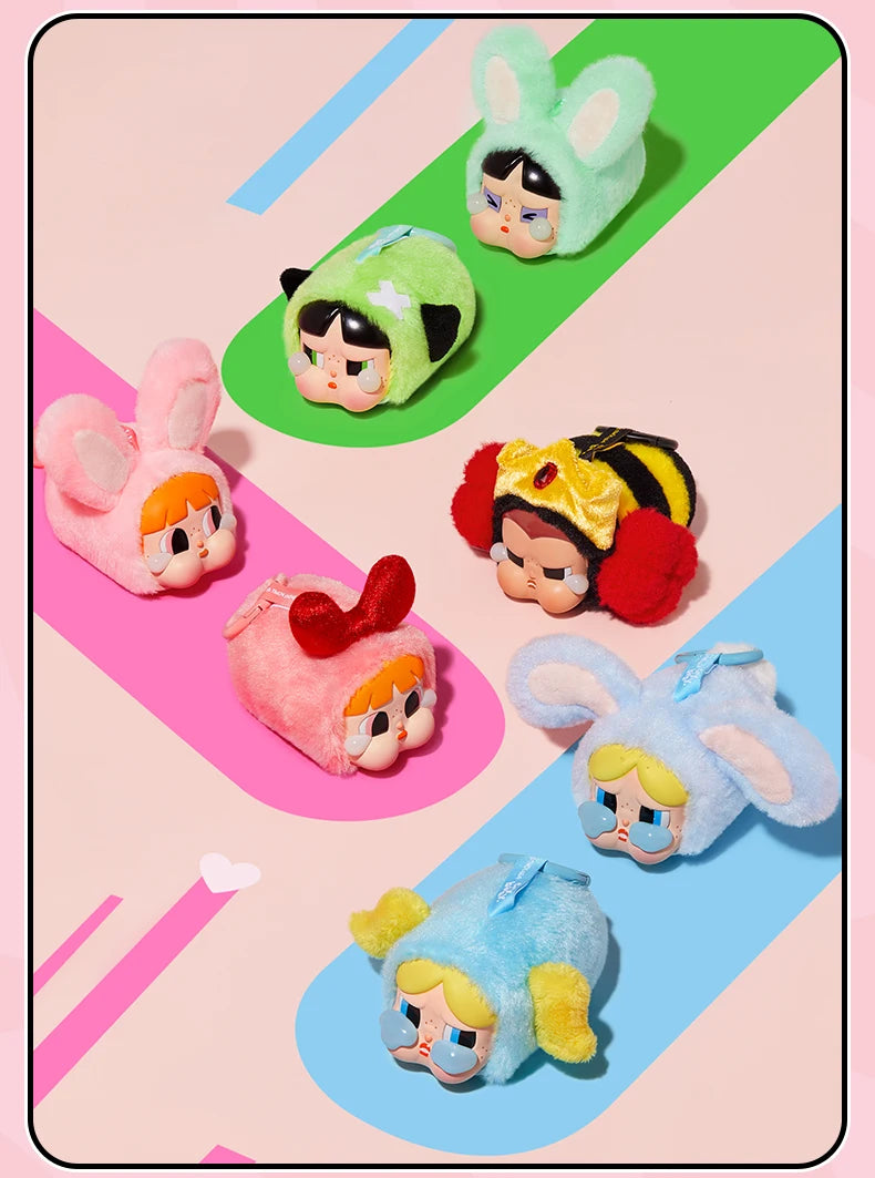 POP MART CRYBABY x Powerpuff Girls Vinyl Face Plush Blind Box