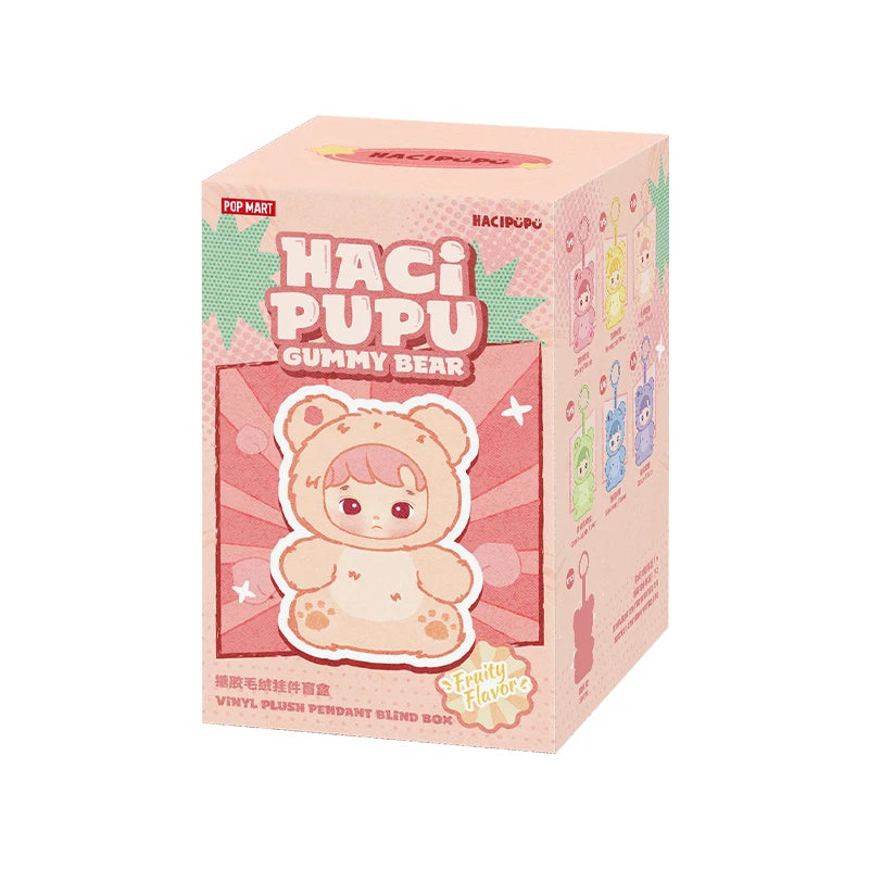 POP MART HACIPUPU Gummy Bear Vinyl Plush Pendant Blind Box