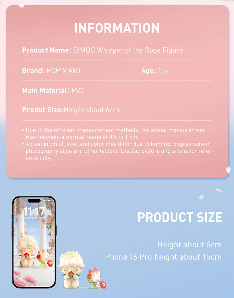 POP MART DIMOO Whisper of the Rose Blind Box Figures (Pre-Order)