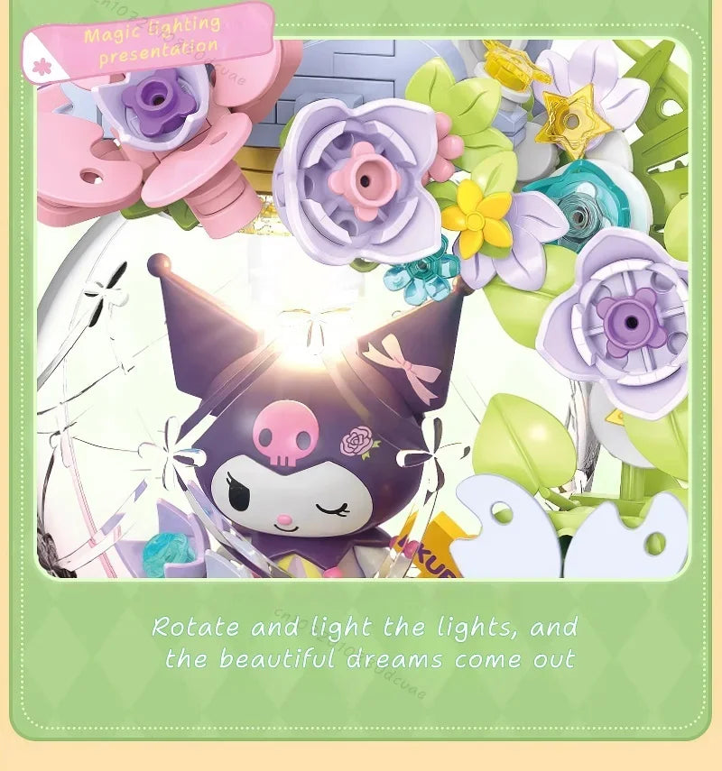 TOPTOY Sanrio Kuromi Whispering Wishes Micro Building Blocks