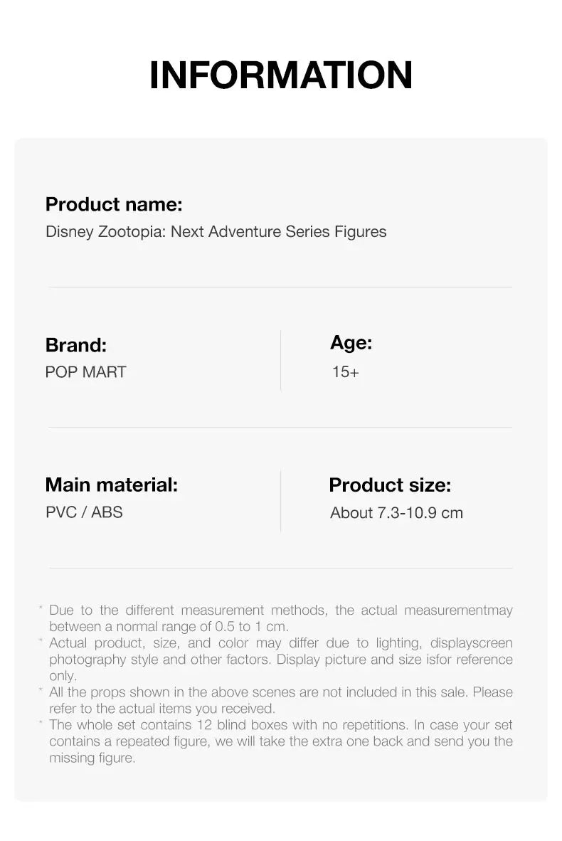 POP MART Disney Zootopia Next Adventure Series Blind Box Figures