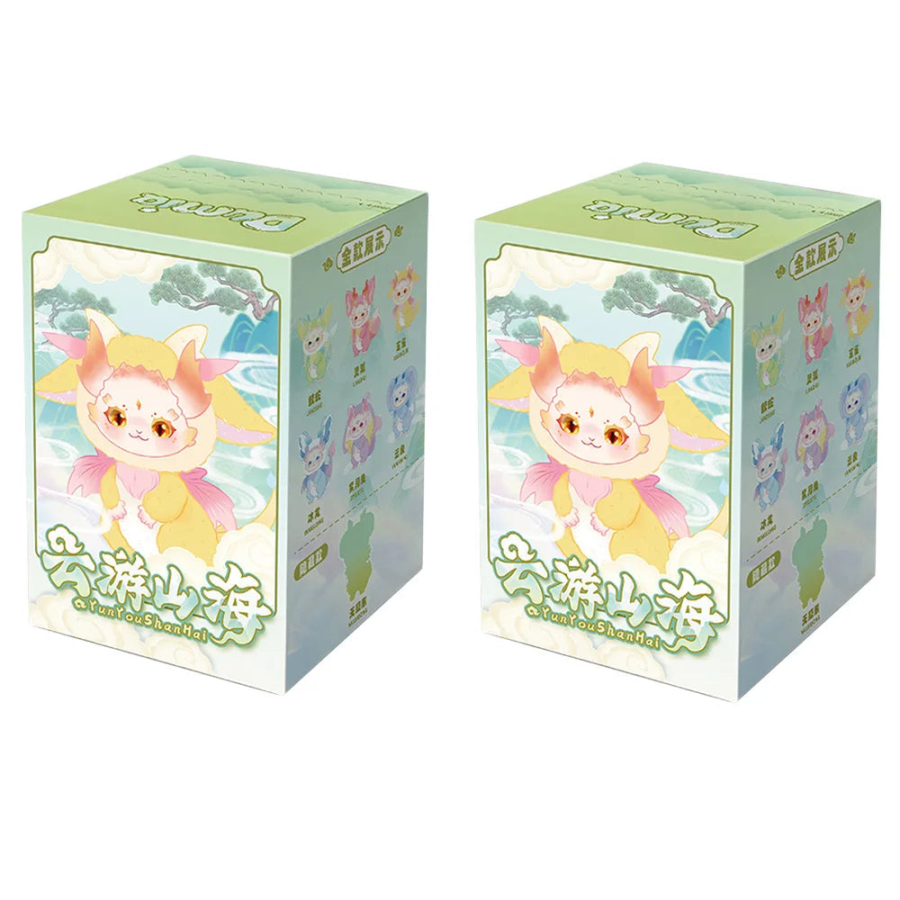Two boxes of cartoon character packaging with a white background