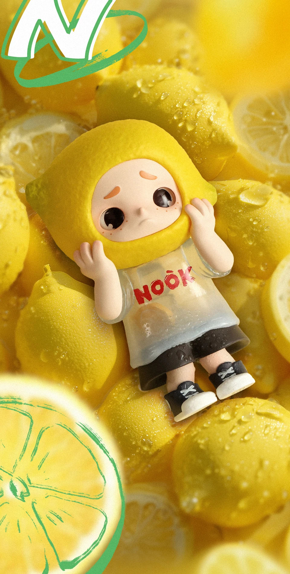 52TOYS NOOK Lemon Soda Limited Edition Collectible Figure – 8.5cm