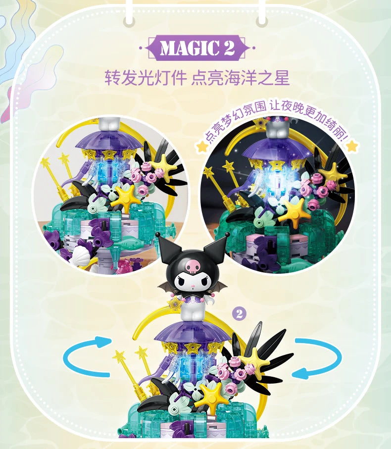 TOPTOY Sanrio Kuromi & Cinnamoroll Secret Realm Elf Series Building Blocks