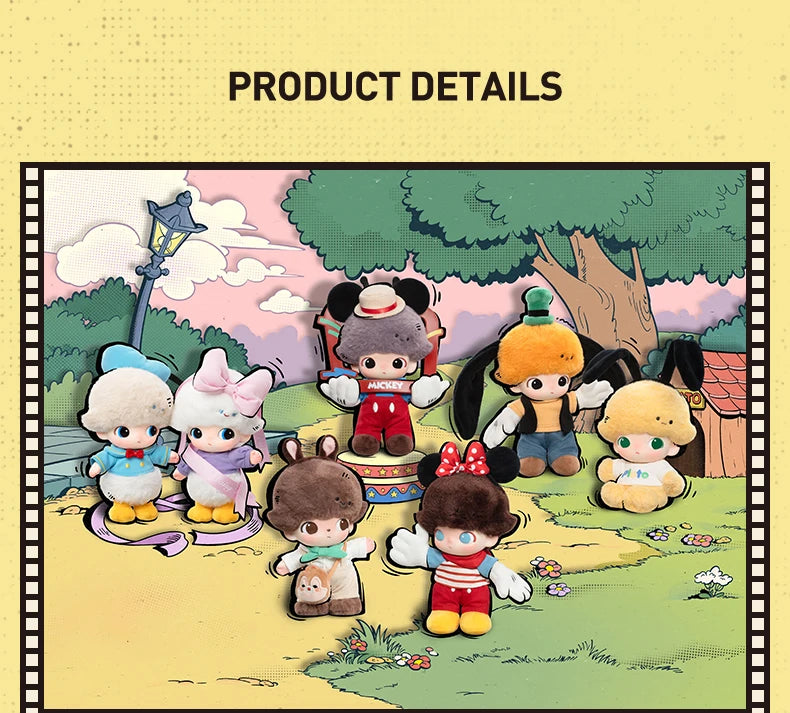 POP MART DIMOO WORLD × DISNEY Series Vinyl Plush Keychain Blind Box