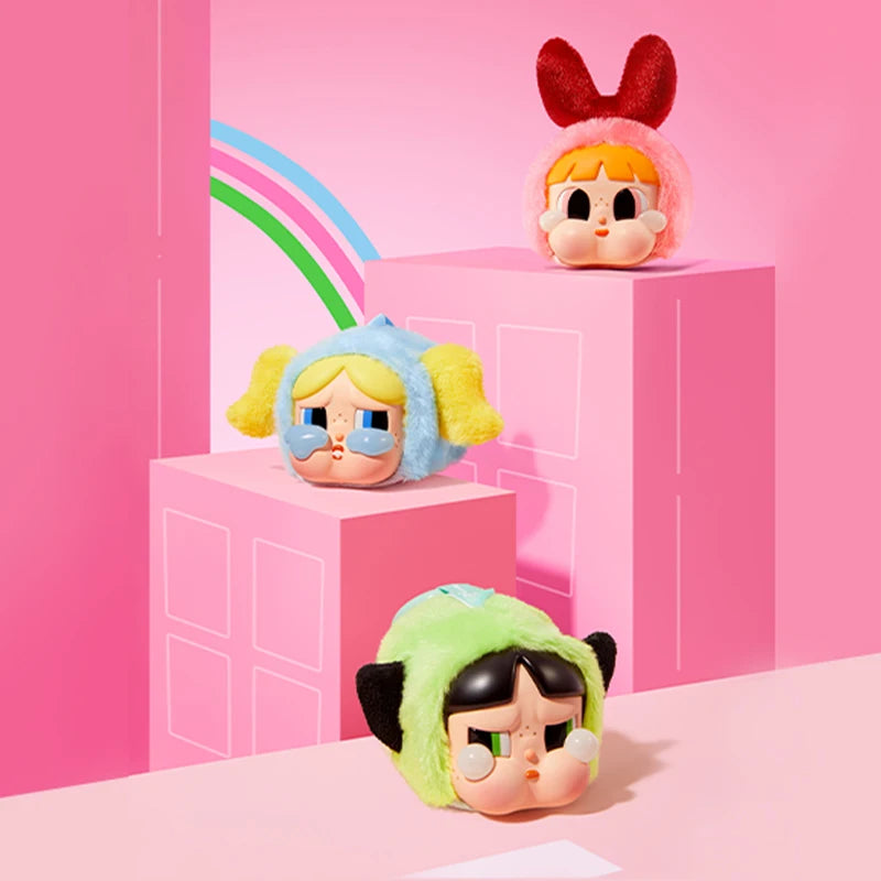 POP MART CRYBABY x Powerpuff Girls Vinyl Face Plush Blind Box