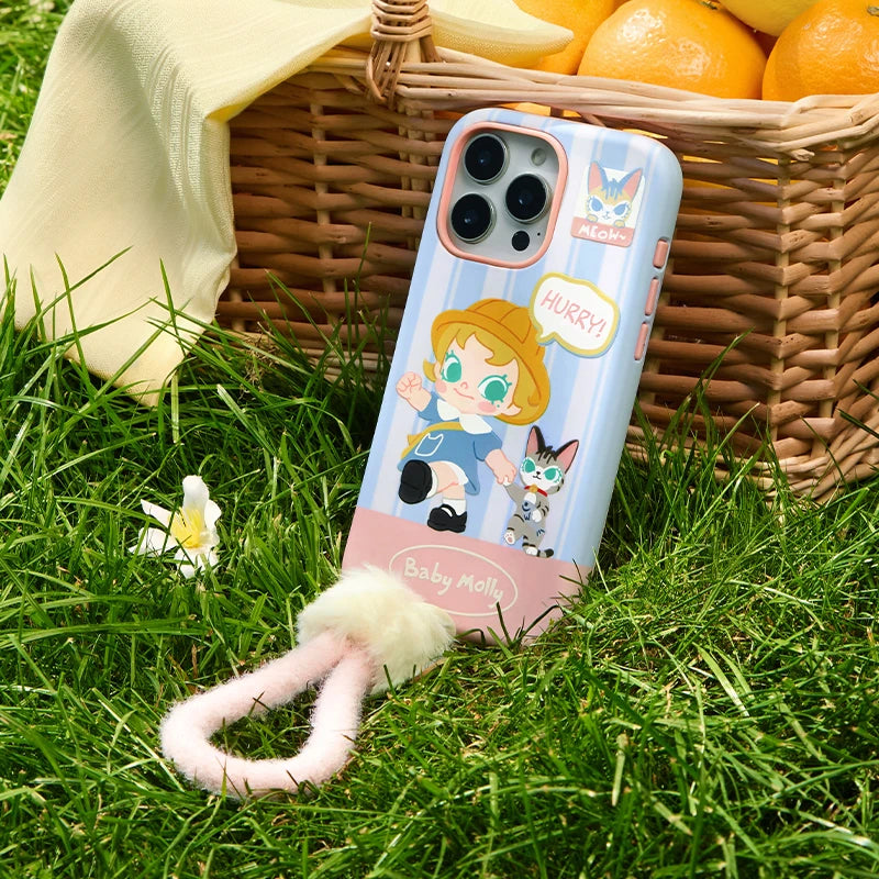 POP MART POP MART Baby Molly & Baby Tabby Series-Phone Case For iPhone 16 Pro / 16 Pro Max product photo for collectors in NZ