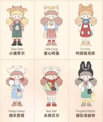 Molinta Party Animal Series Blind Box Guess Bag Mystery Box Toys Doll Cute Anime Figure Desktop Ornaments Gift Collection