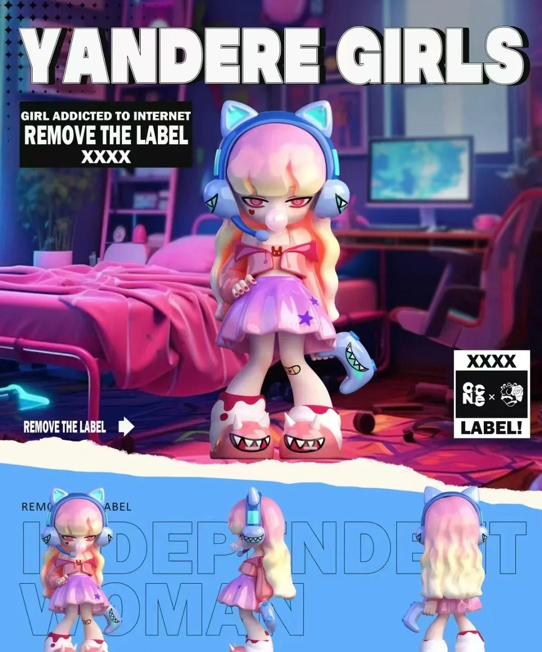 Yandere Girl Remove The Label Series Blind Box Anime Figures