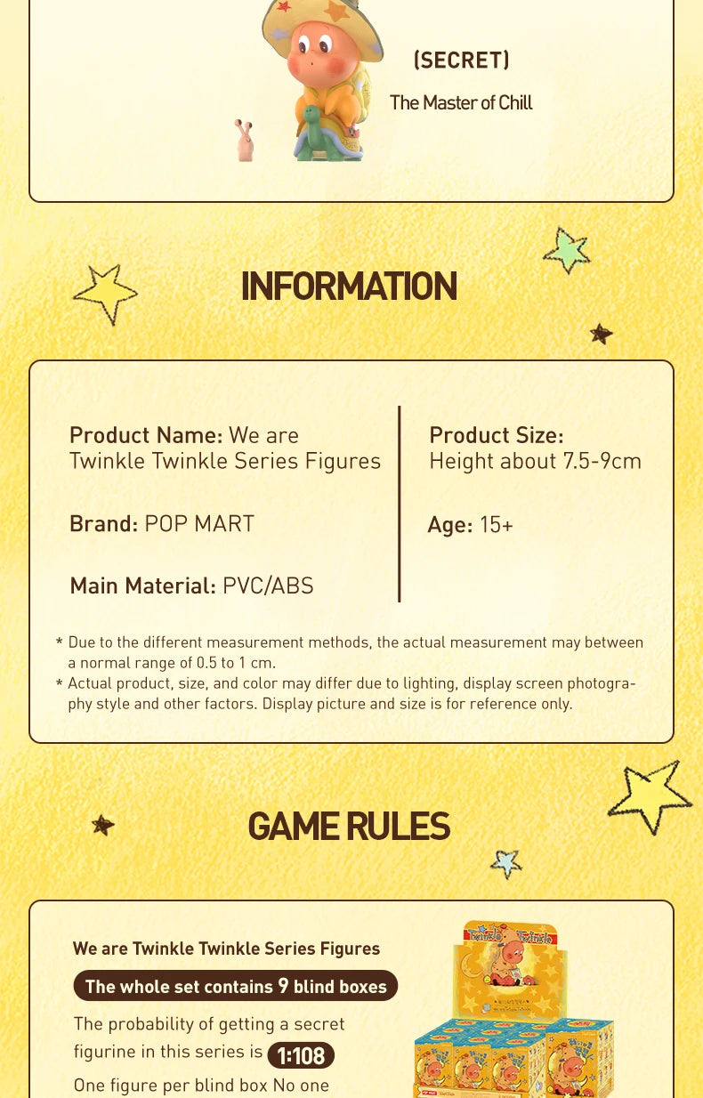 POP MART We Are Twinkle Twinkle Series Blind Box Figures
